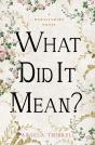 The What Did It Mean? - Preview