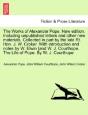 The Works Of Alexander Pope. New Edition - Preview