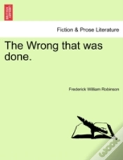 Capa do artigo The Wrong That Was Done.