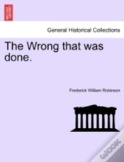 Capa do artigo The Wrong That Was Done.