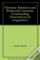 Thematic Relations And Relational Grammar