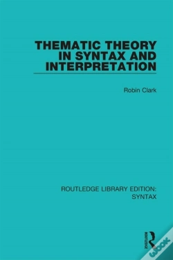 Capa do artigo Thematic Theory In Syntax And Interpretation