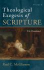 Theological Exegesis Of Scripture, Volume I - Preview