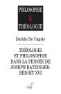 Théologie Et Philosophie Dans La Pensée De Joseph Ratzinger-Benoît Xvi - Preview