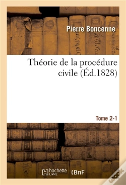Capa do artigo Theorie De La Procedure Civile Tome 2-1