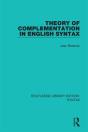 Theory Of Complementation In English Syntax - Preview