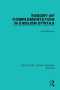 Theory Of Complementation In English Syntax - Preview