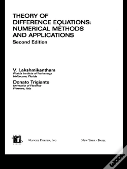 Capa do artigo Theory Of Difference Equations Numerical Methods And Applications