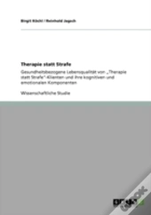 Therapie Statt Strafe