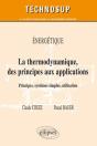 Thermodynamique Des Principes Aux Applications Principes Systemes Simples Energetiques Niveau B - Preview