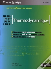 Thermodynamique ; Mp-Mp-Pt-Pt-Pc-Pc-Psi-Psi ; 2ème Année (Édition 2008)