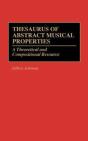 Thesaurus Of Abstract Musical Properties - Preview