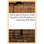 These Pour La Licence. Code Napoleon. Des Donations Et Testaments - Preview