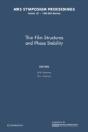 Thin Film Structures And Phase Stability: Volume 187 - Preview
