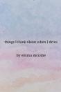 Things I Think About When I Drive - Preview