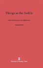 Things In The Saddle - Preview