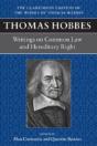 Thomas Hobbes: Writings On Common Law And Hereditary Right - Preview