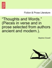 Capa do artigo Thoughts And Words.   Pieces In Verse A