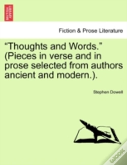 Capa do artigo Thoughts And Words.   Pieces In Verse A