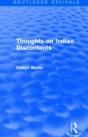 Thoughts On Indian Discontents (Routledge Revivals) - Preview