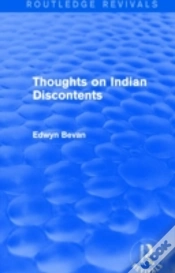 Capa do artigo Thoughts On Indian Discontents (Routledge Revivals)