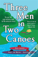 Three Men In Two Canoes