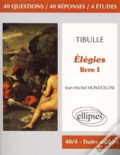 Capa do artigo Tibulle Elegies Livre 1