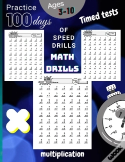 Capa do artigo Timed Tests Multiplication Math Drills, Practice 100 Days Of Speed Drills