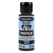 Capa do artigo Tinta P/Tecido Decoart Thrift Flip Preto 59Ml Dtfp100-30