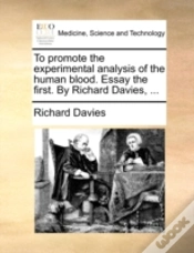 Capa do artigo To Promote The Experimental Analysis Of