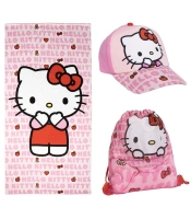 Capa do artigo Toalha e Saquinho Hello Kitty - Conjunto