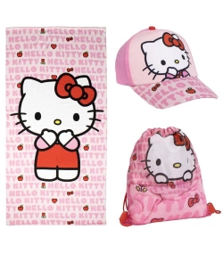 Capa do artigo Toalha e Saquinho Hello Kitty - Conjunto