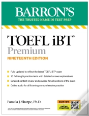 Capa do artigo Toefl, Ibt Premium, Nineteenth Edition: Prep Book With 10 Practice Tests + Comprehensive Review + Online Audio (2026)