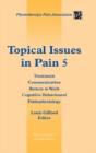 Topical Issues In Pain 5 - Preview