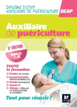 Capa do artigo Tout-En-Un Deap : Diplôme D'État Auxiliaire De Puériculture ; Ifap : Modules 1 À 10 ; Programme Complet (Édition 2025/2026)