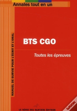 Capa do artigo Tout Le Bts Cgo - Annales Tout En Un