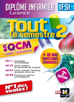 Capa do artigo Tout Le Semestre 2 En Qcm ; Qroc Et Evaluations Ifsi (2e Édition)