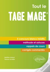 Capa do artigo Tout Le Tage-Mage® - 5 Concours Blancs Inédits - Cours, Méthode, Corrigés Commentés
