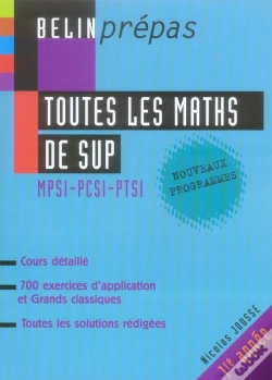 Capa do artigo Toutes Les Mathématiques De Sup