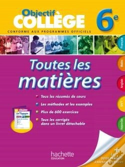 Capa do artigo Toutes Les Matieres ; 6eme