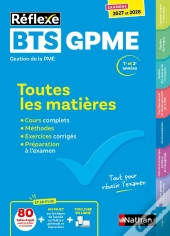 Toutes Les Matières ; Bts Gpme