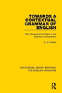 Towards A Contextual Grammar Of English - Preview
