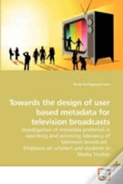 Capa do artigo Towards The Design Of User Based Metadat