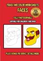 Trace And Color Worksheets (Faces) - Preview