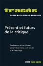Tracés : Tracés Hors-Série ; Présents Et Futurs De La Critique - Preview