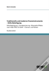 Traditionelle Und Moderne Finanzinstrumente - Stille Beteiligung