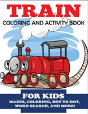 Train Coloring And Activity Book For Kids - Preview