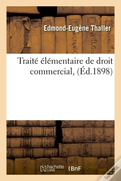 Capa do artigo Traite De Droit Commercial Edition 1898