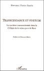 Transcendance Et Finitude ; La Synthèse Transcendantale Dans La Critique De La Raison Pure De Kant - Preview