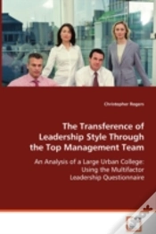 Capa do artigo Transference Of Leadership Style Through The Top Management Team